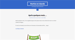 Desktop Screenshot of martine-en-islande.com